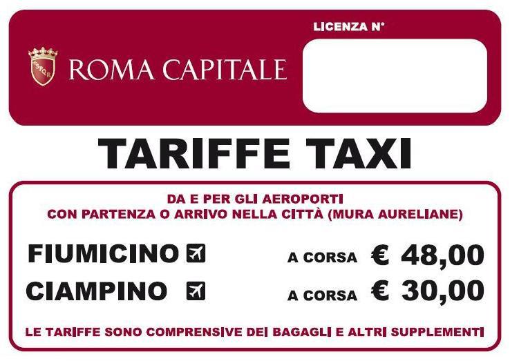 Cuanto cuesta un taxi de fiumicino a roma